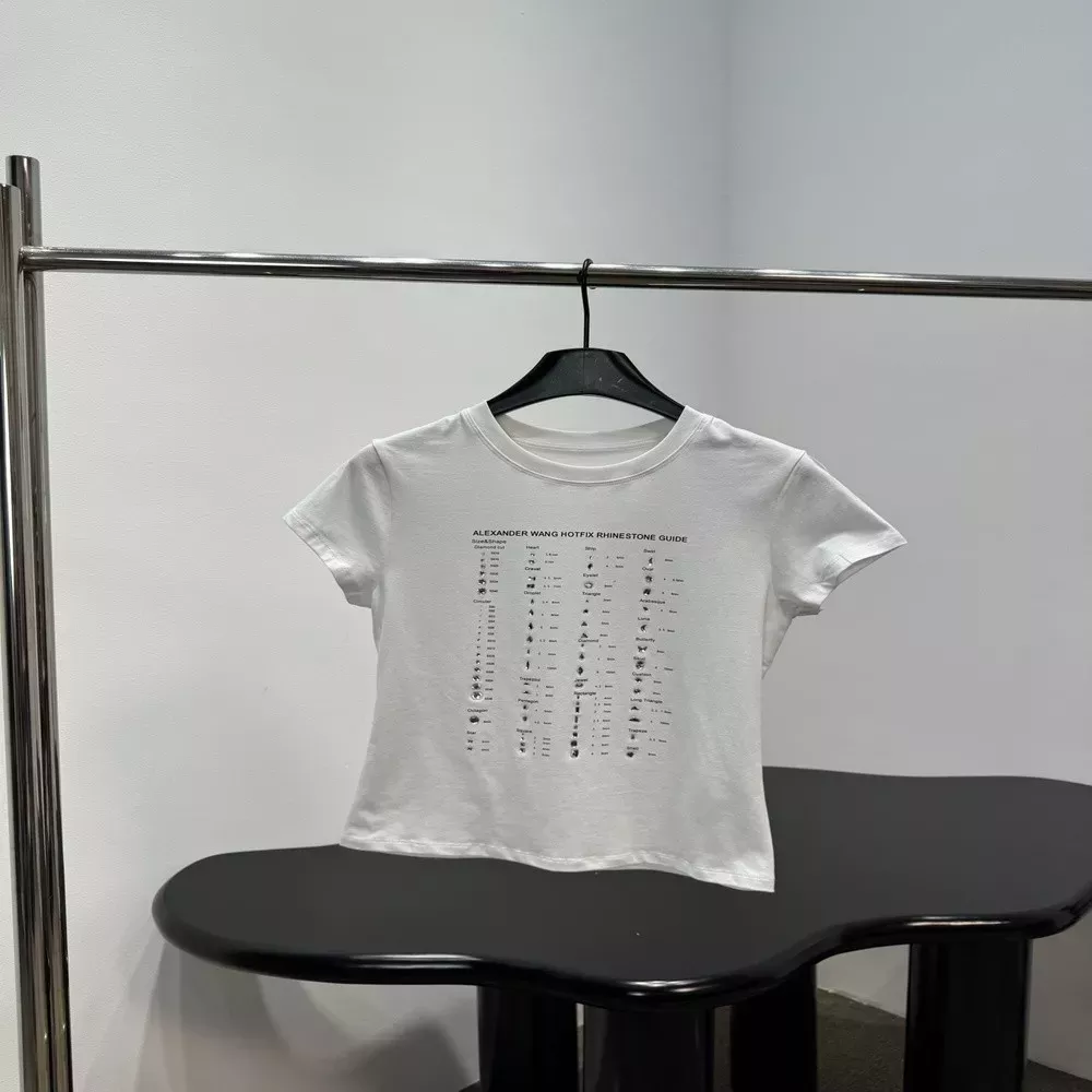 알렉산더왕 핫픽스 그래픽 코튼 반소매 티셔츠