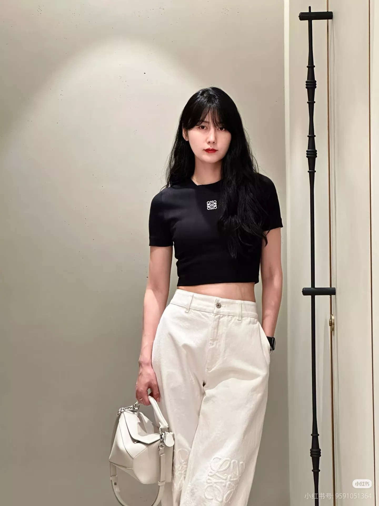 로에베 로고 자수 스트레이트 데님 팬츠 상세 이미지 17