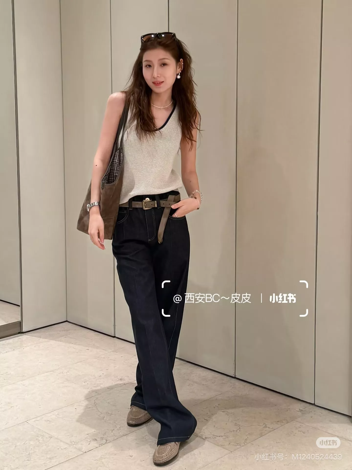 브루넬로쿠치넬리 하이웨이스트 스트레이트 와이드 데님 팬츠 상세 이미지 10