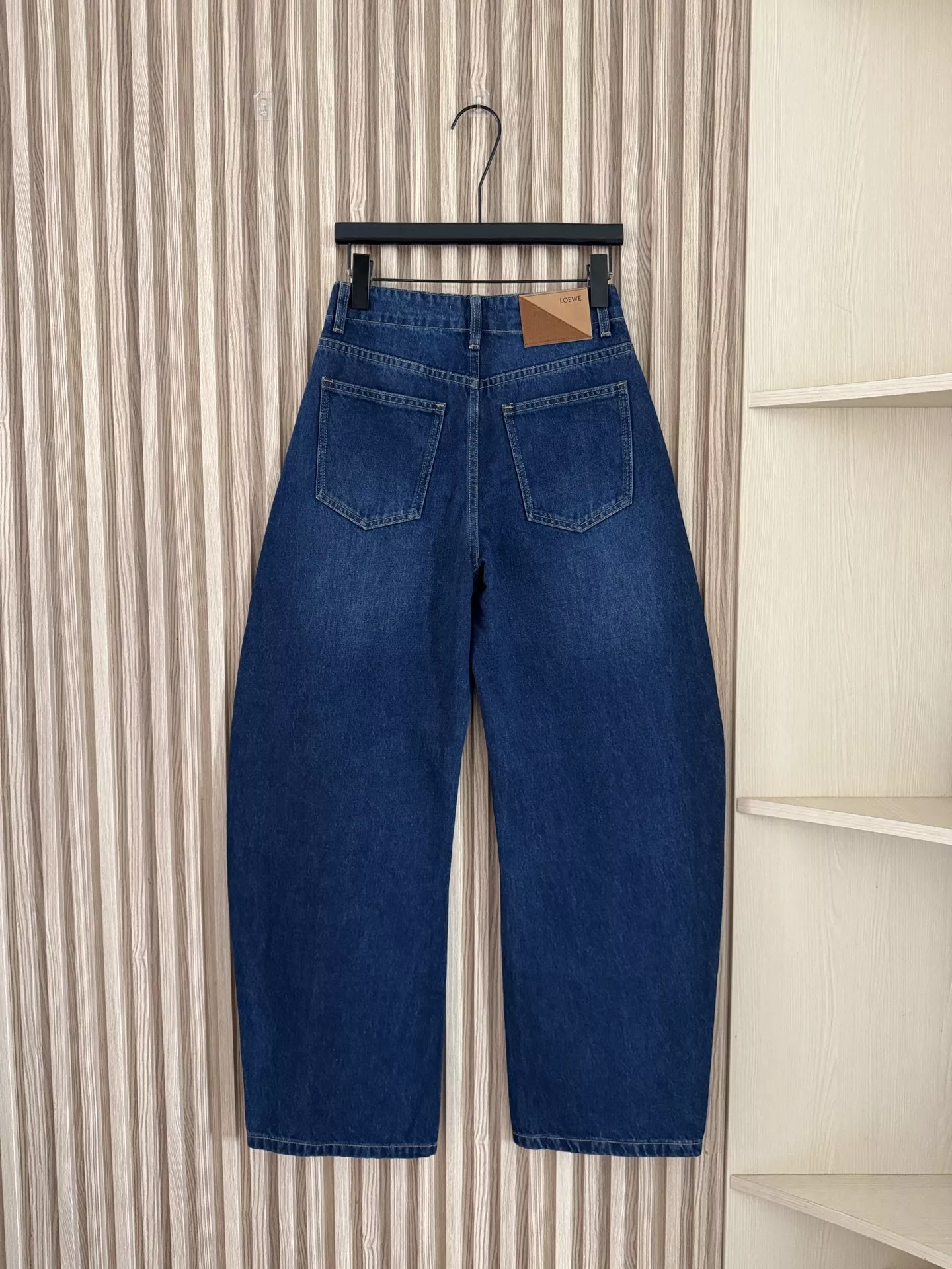 로에베 워시드 패치워크 커브드 와이드 데님 팬츠 상세 이미지 6