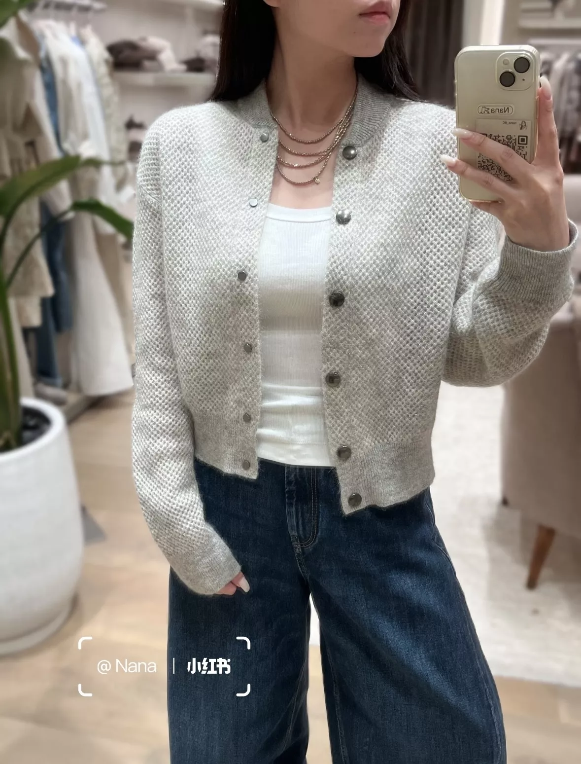 브루넬로쿠치넬리 멜란지 펀칭 니트 긴소매 가디건 상세 이미지 57