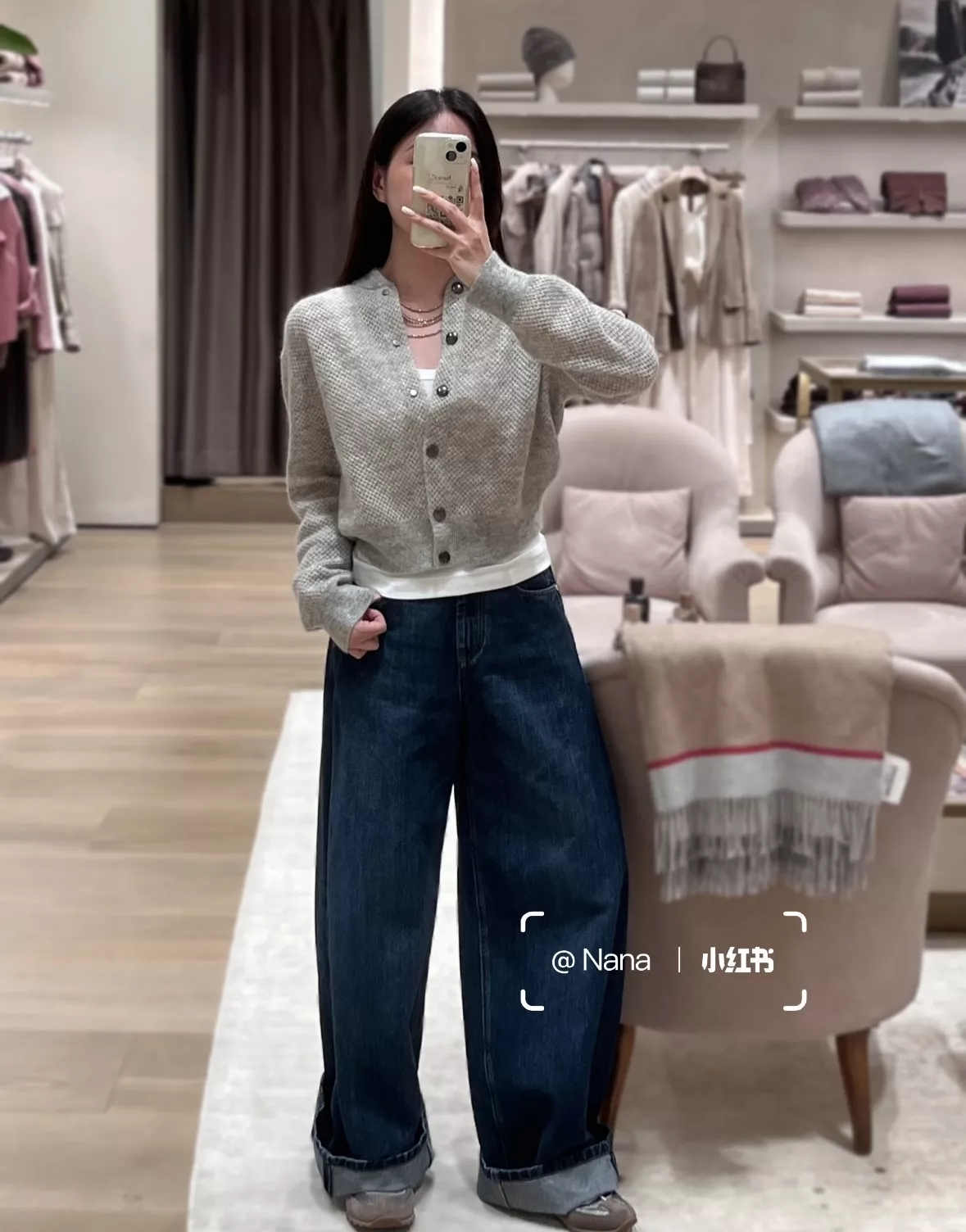 브루넬로쿠치넬리 멜란지 펀칭 니트 긴소매 가디건 상세 이미지 60