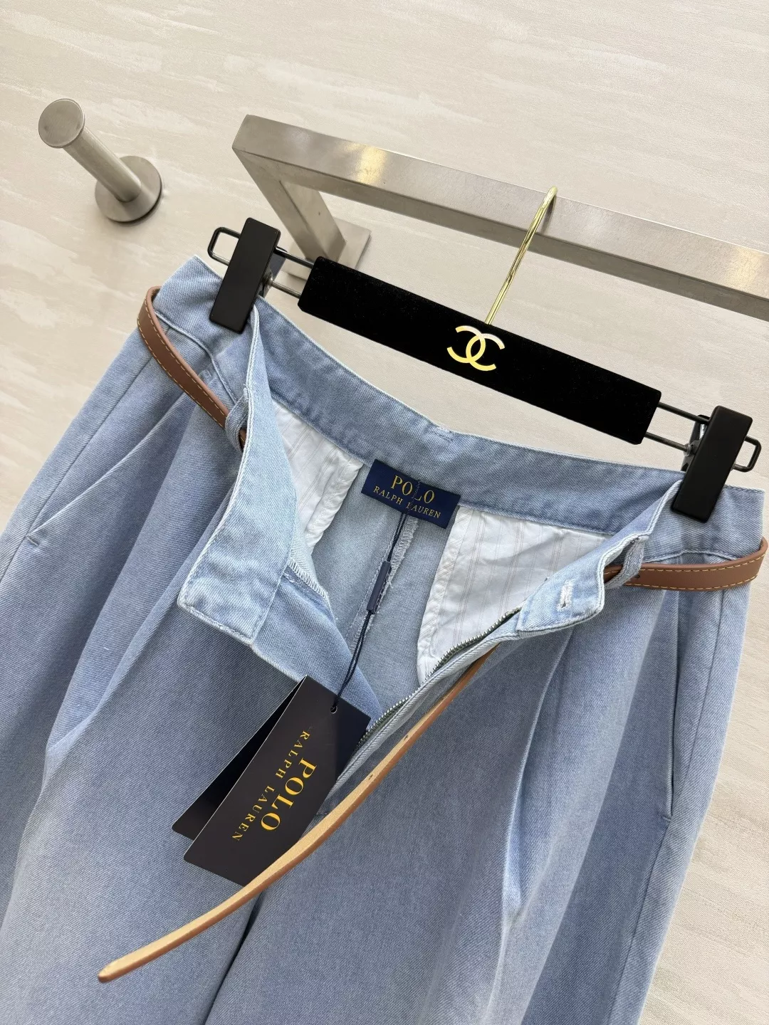 랄프로렌 텐셀 워싱 와이드 데님 팬츠 상세 이미지 8