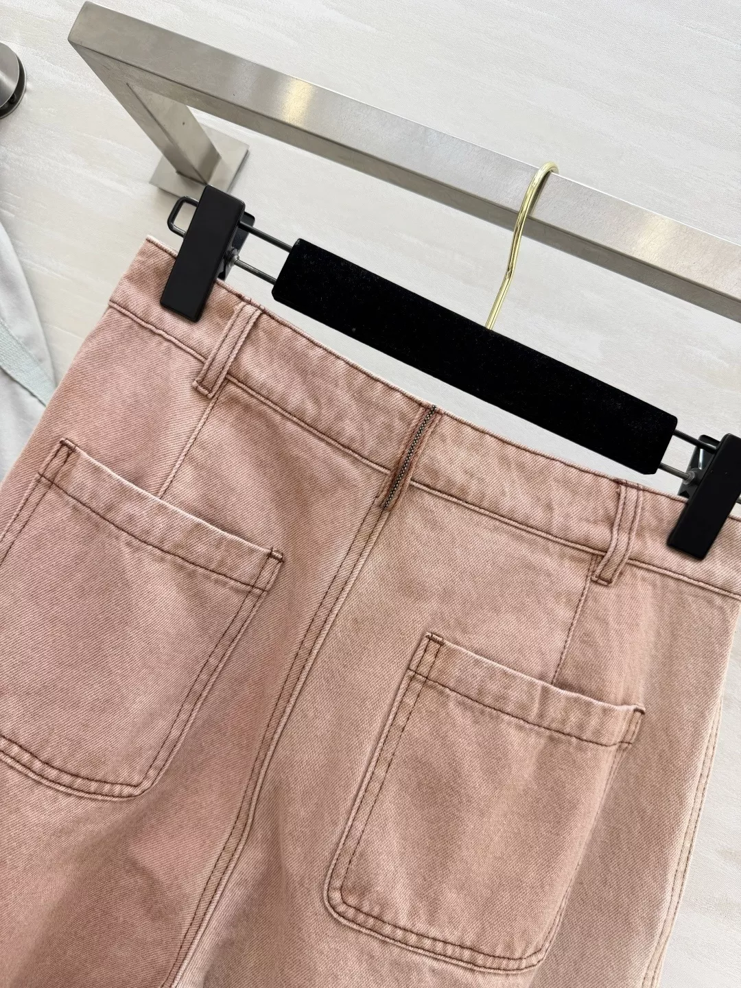 브루넬로쿠치넬리 워싱 와이드 레그 하이웨이스트 데님 팬츠 상세 이미지 8