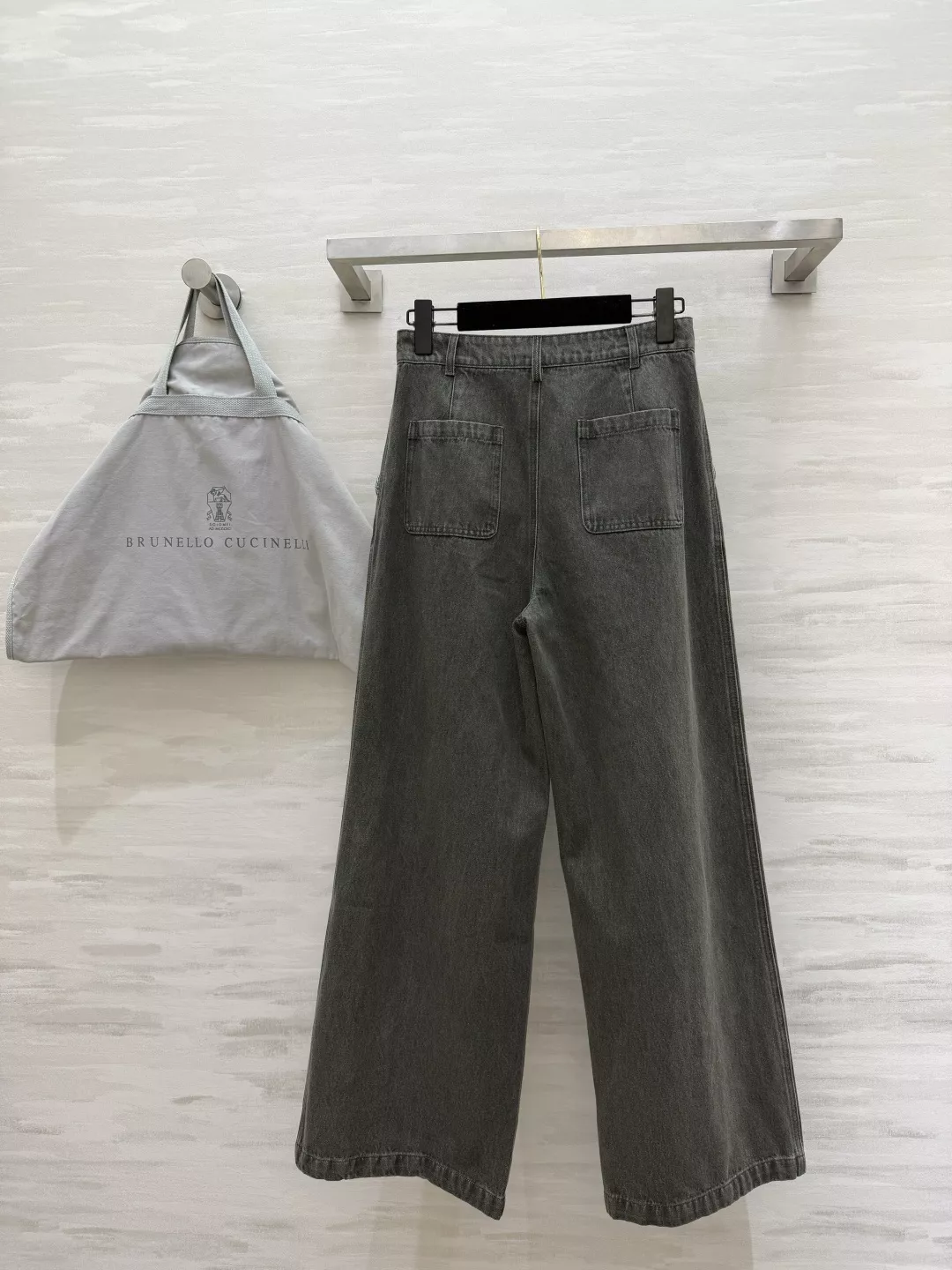 브루넬로쿠치넬리 워싱 와이드 데님 팬츠 상세 이미지 7
