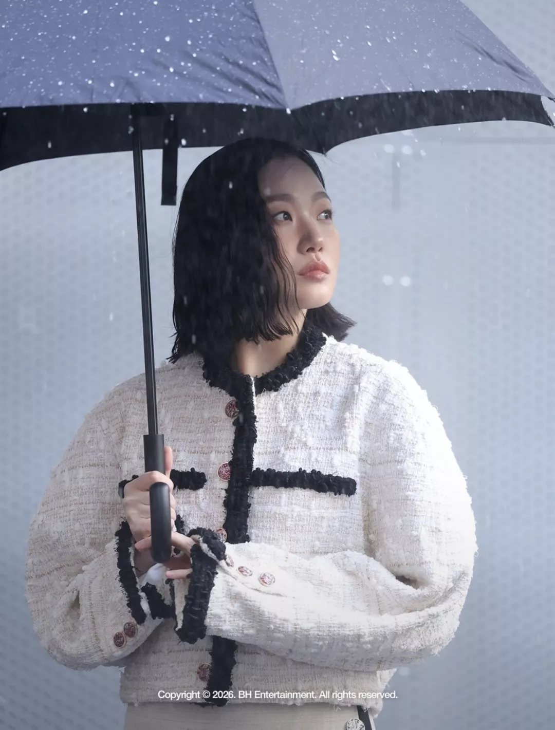 샤넬 배색 트리밍 실크 안감 트위드 재킷 상세 이미지 13