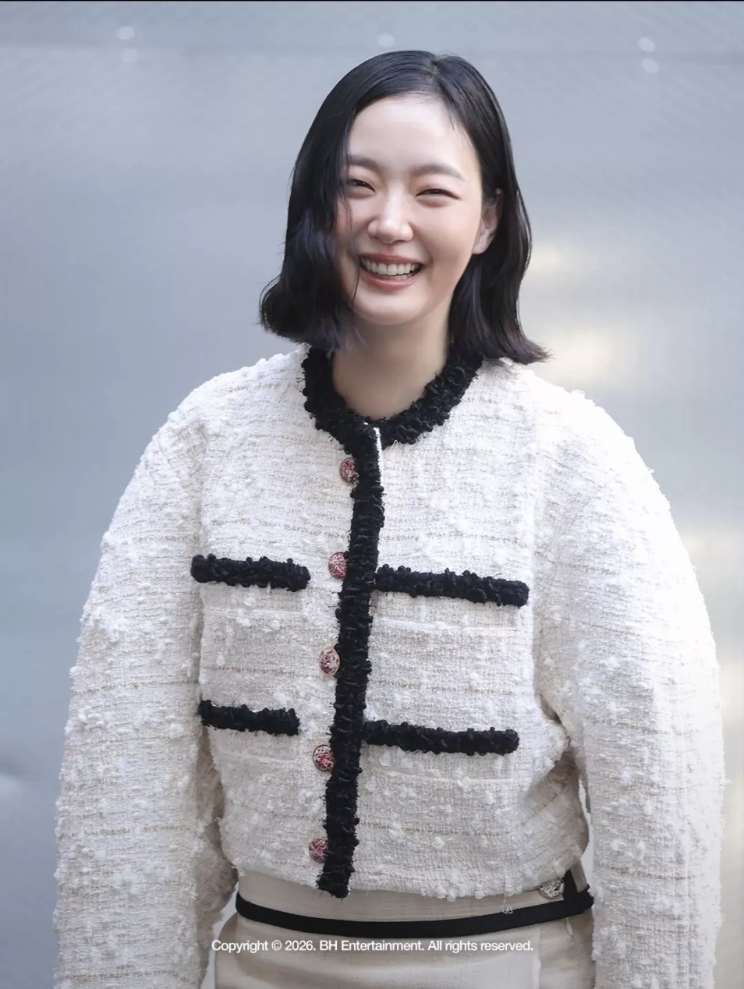 샤넬 배색 트리밍 실크 안감 트위드 재킷 상세 이미지 14