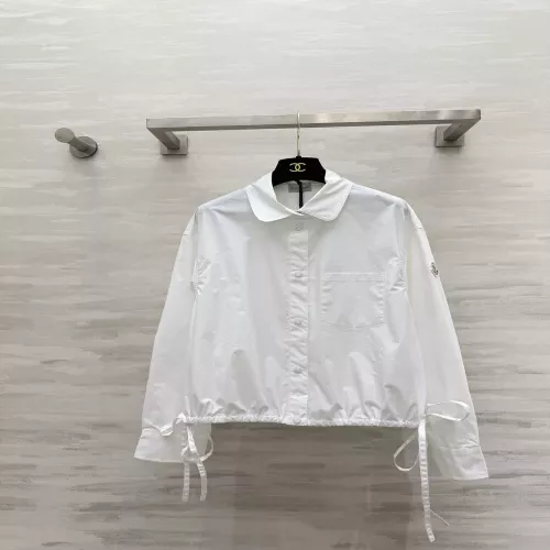몽클레어 와이드 카라 밑단 스트링 쇼트 셔츠 재킷