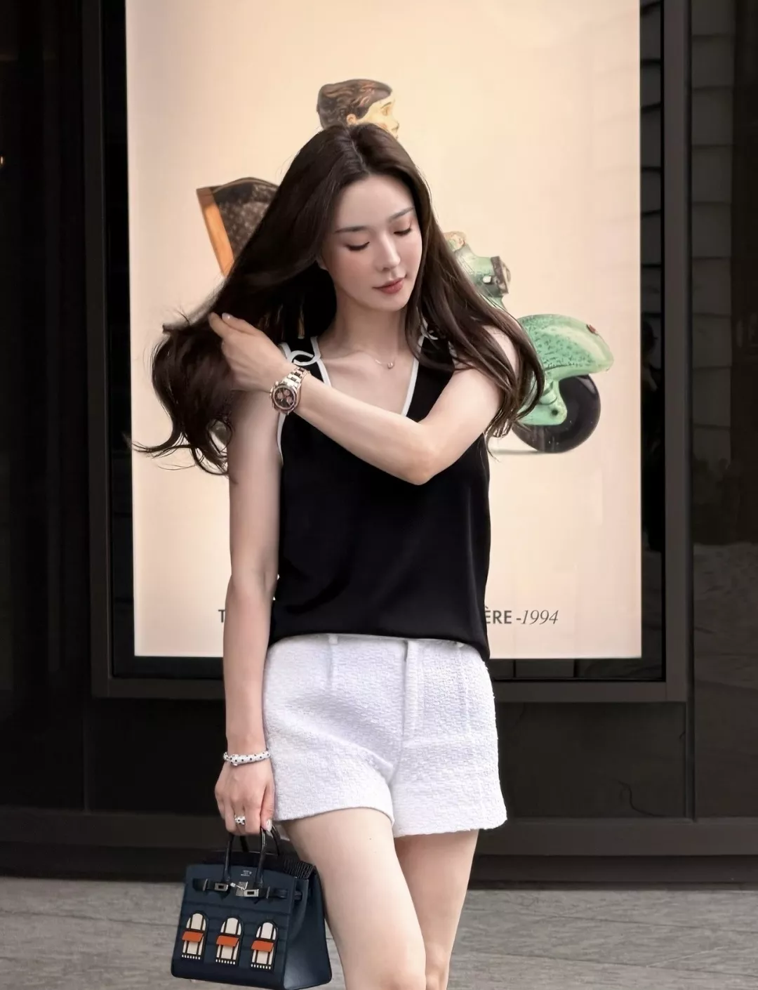 샤넬 트위드 하이웨이스트 미니 하프 팬츠 상세 이미지 15