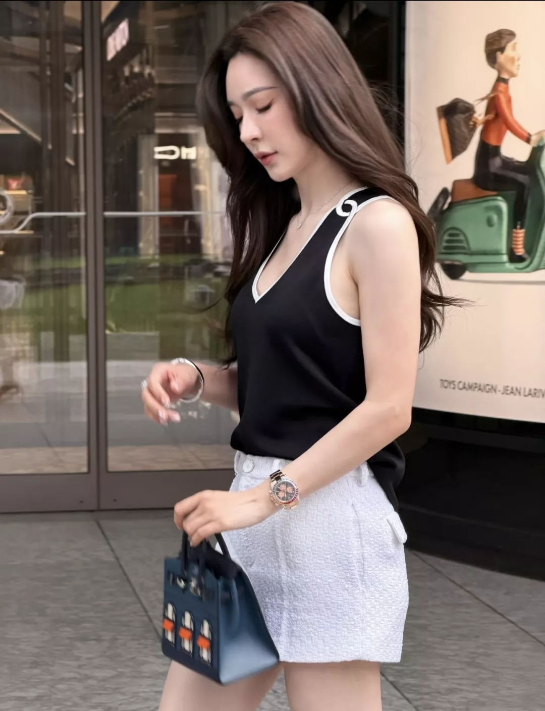 샤넬 트위드 하이웨이스트 미니 하프 팬츠 상세 이미지 14