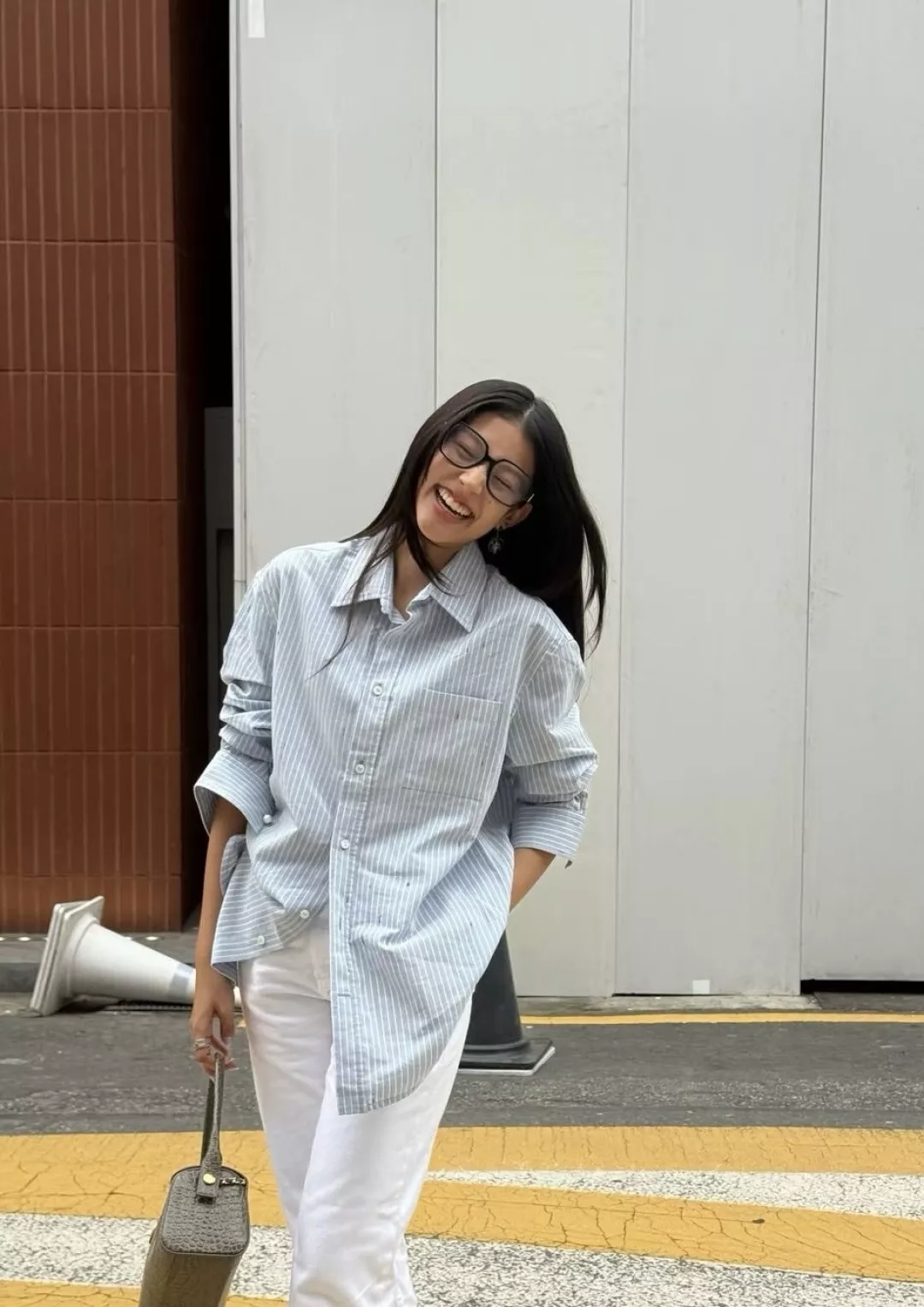 샤넬 컬러 도트 스트라이프 긴소매 셔츠 상세 이미지 28