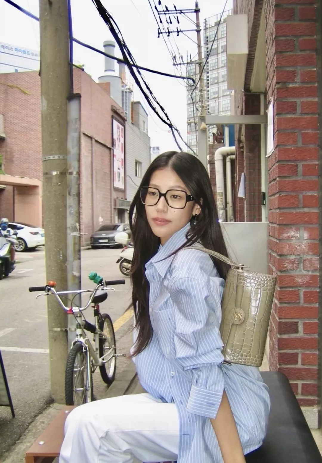 샤넬 컬러 도트 스트라이프 긴소매 셔츠 상세 이미지 36