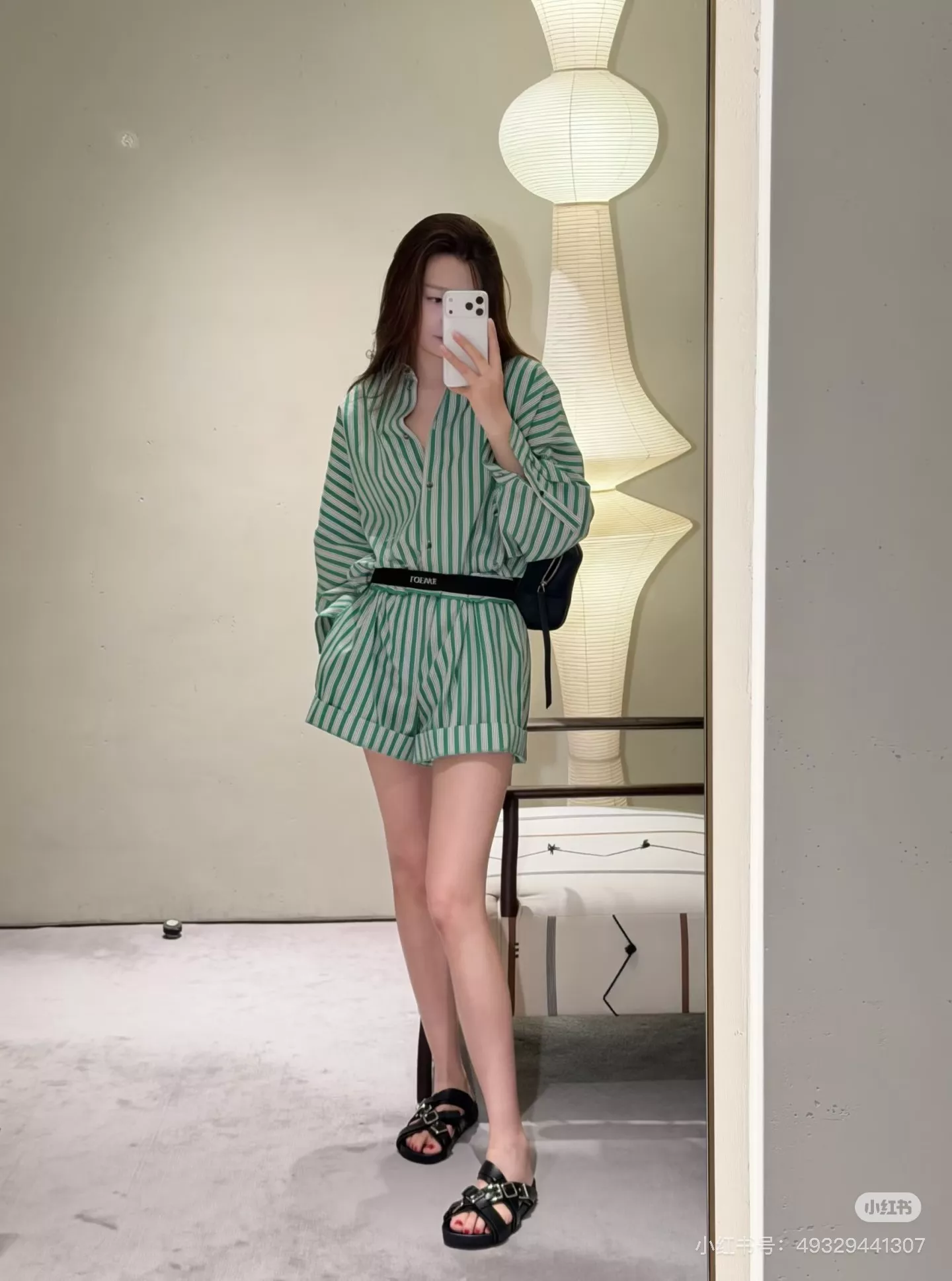 로에베 스트라이프 밴딩 쇼트 팬츠 상세 이미지 21