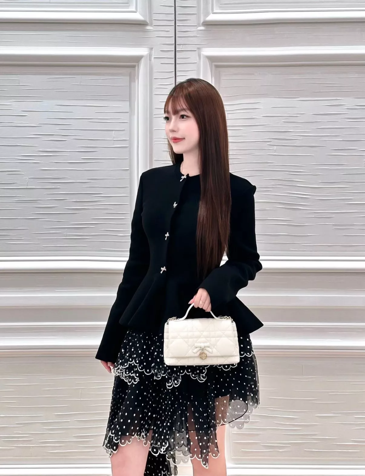 디올 자카드 긴소매 니트 가디건 상세 이미지 16
