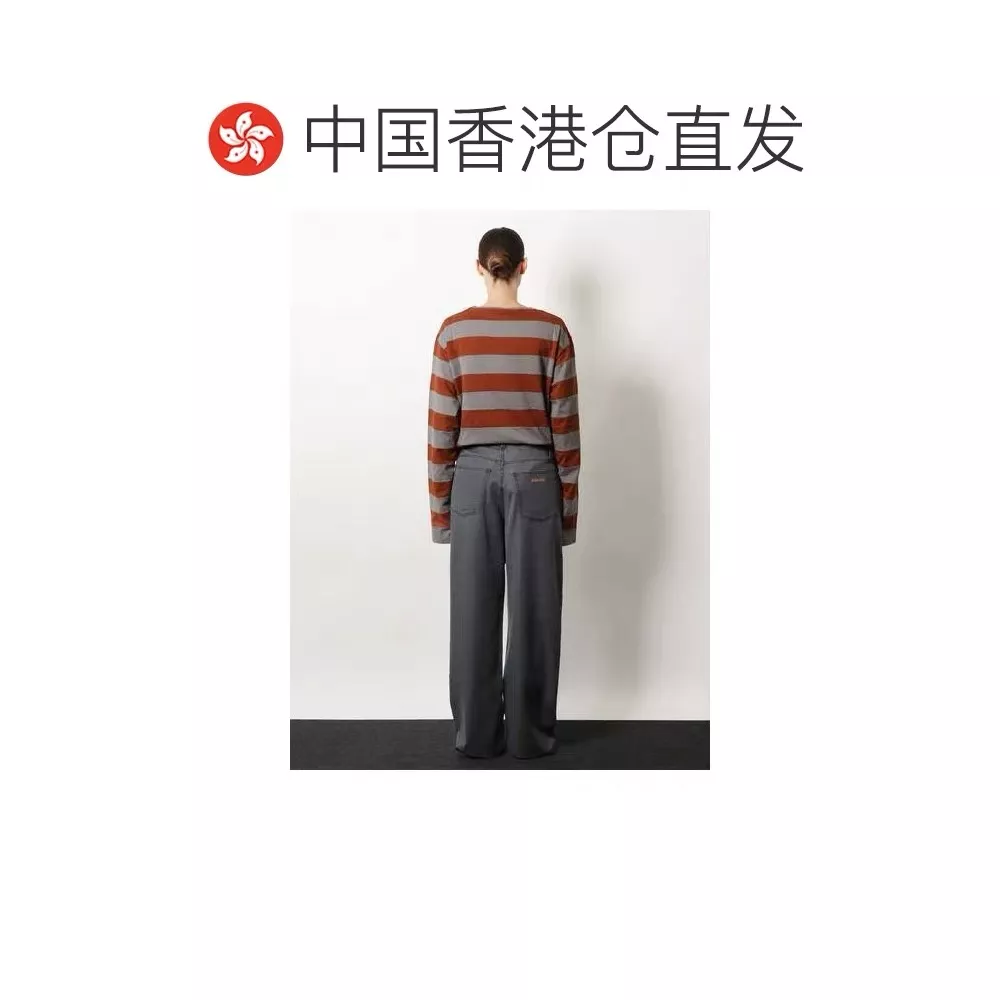 미우미우 빈티지 워싱 자수 와이드 데님 팬츠 상세 이미지 2