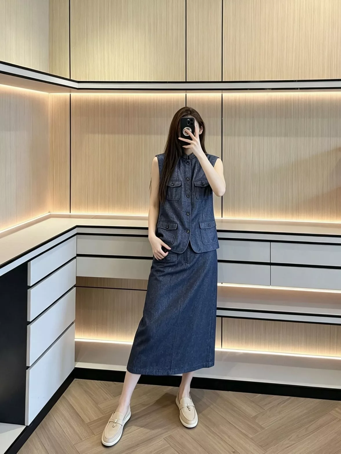브루넬로쿠치넬리 린넨 혼방 스트레이트 롱 스커트 상세 이미지 69