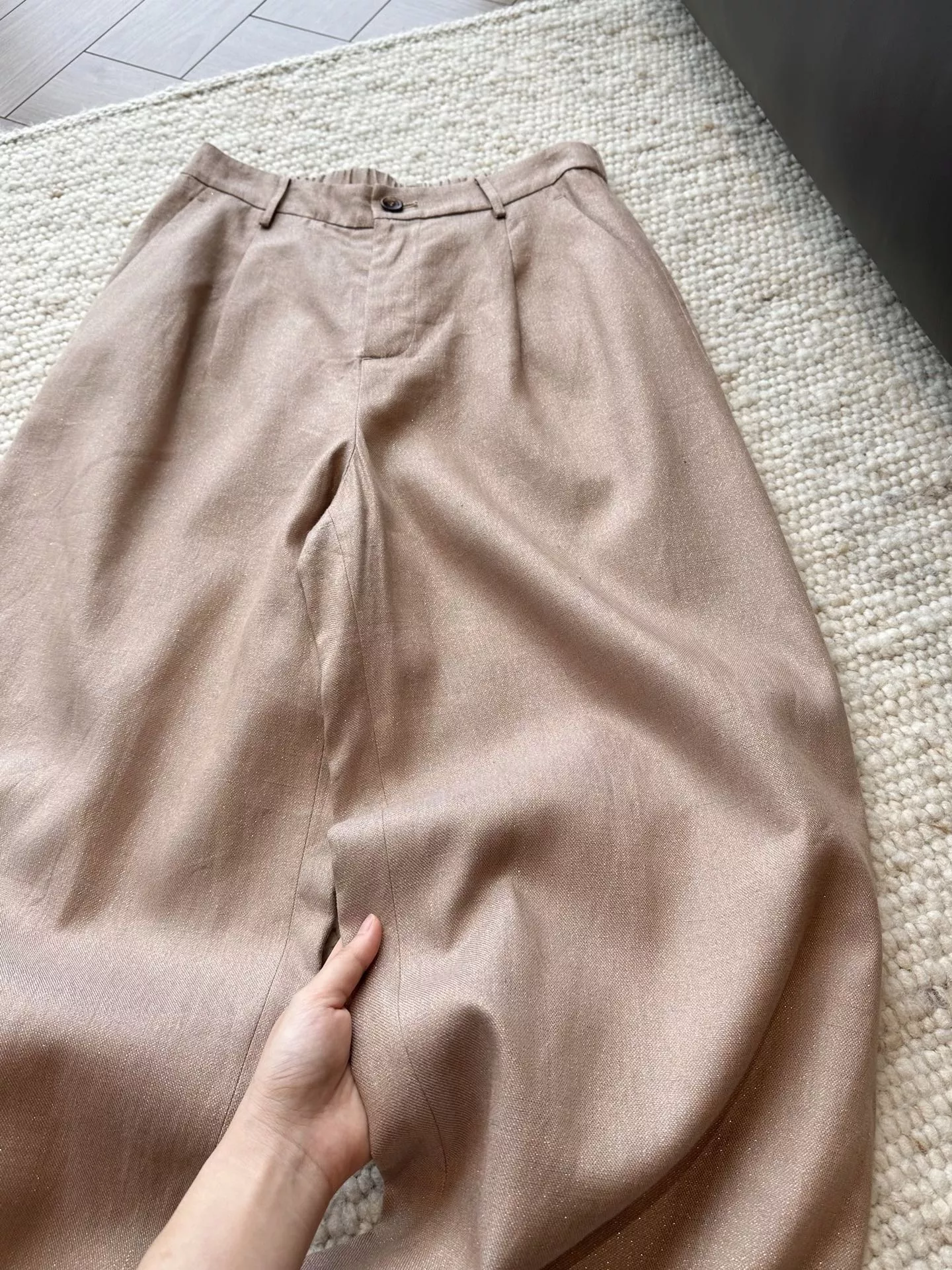 브루넬로쿠치넬리 린넨 혼방 스트레이트 와이드 팬츠 상세 이미지 29
