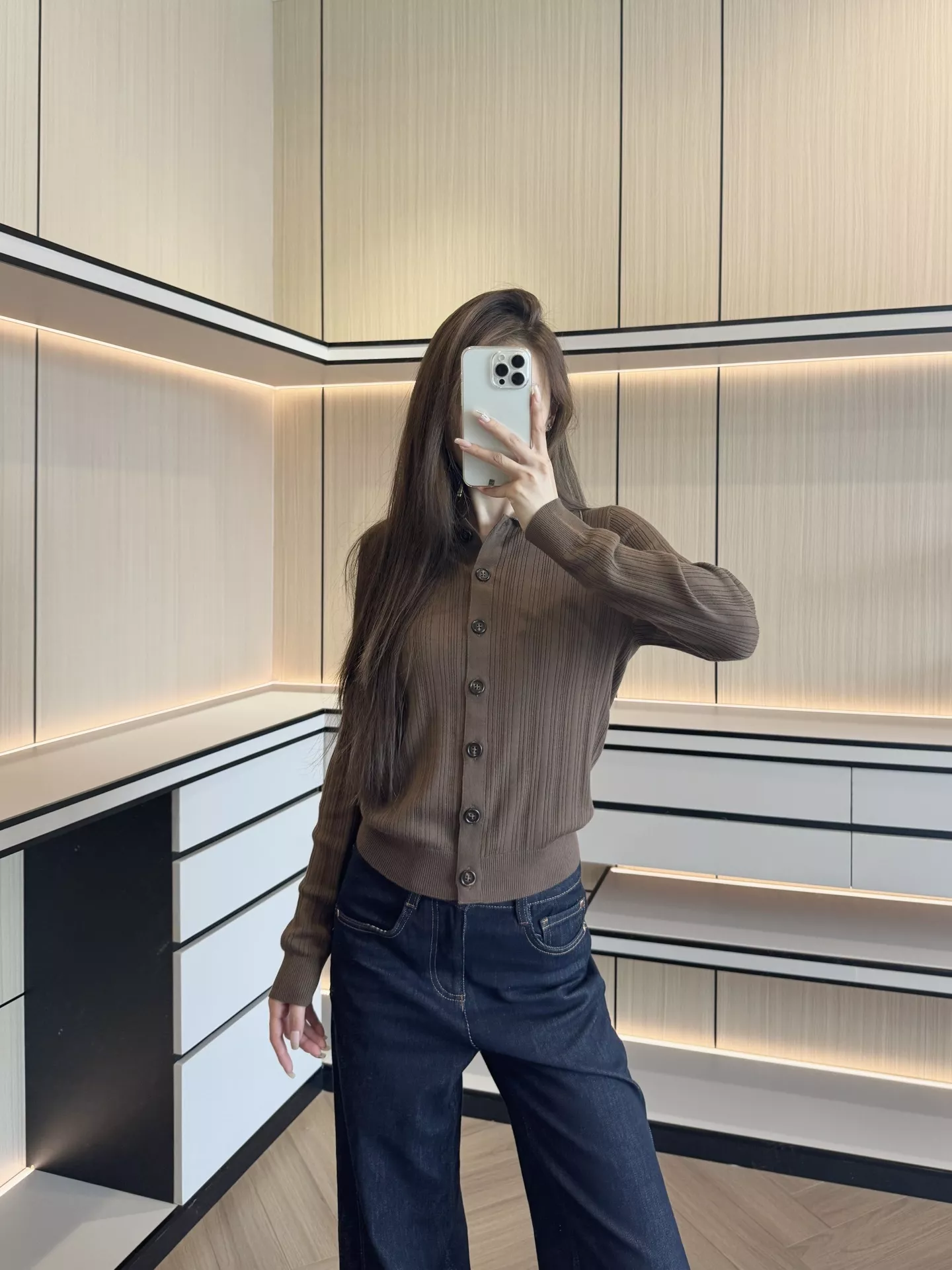 브루넬로쿠치넬리 메리노울 골지 폴로 니트 가디건 상세 이미지 103