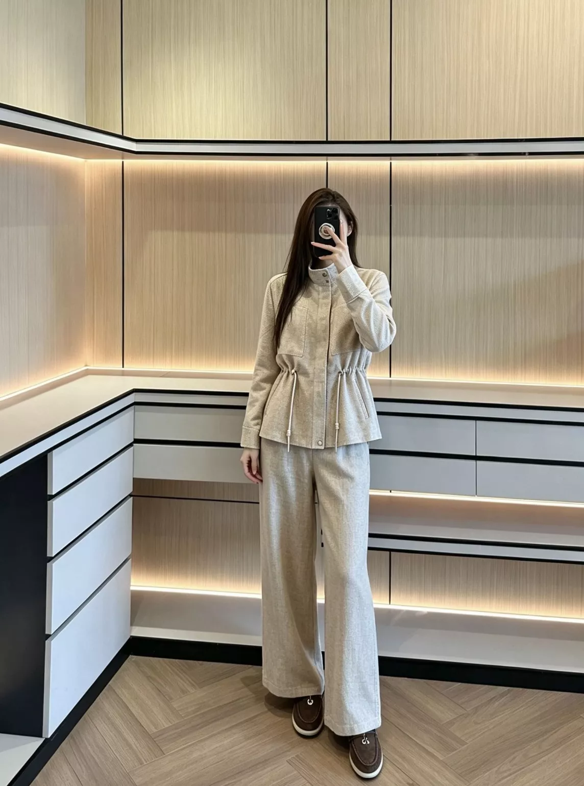로로피아나 린넨 스트레이트 와이드 팬츠 상세 이미지 41