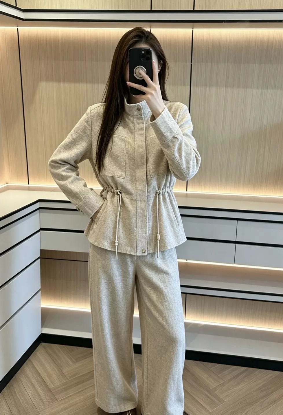 로로피아나 린넨 스트레이트 와이드 팬츠 상세 이미지 38