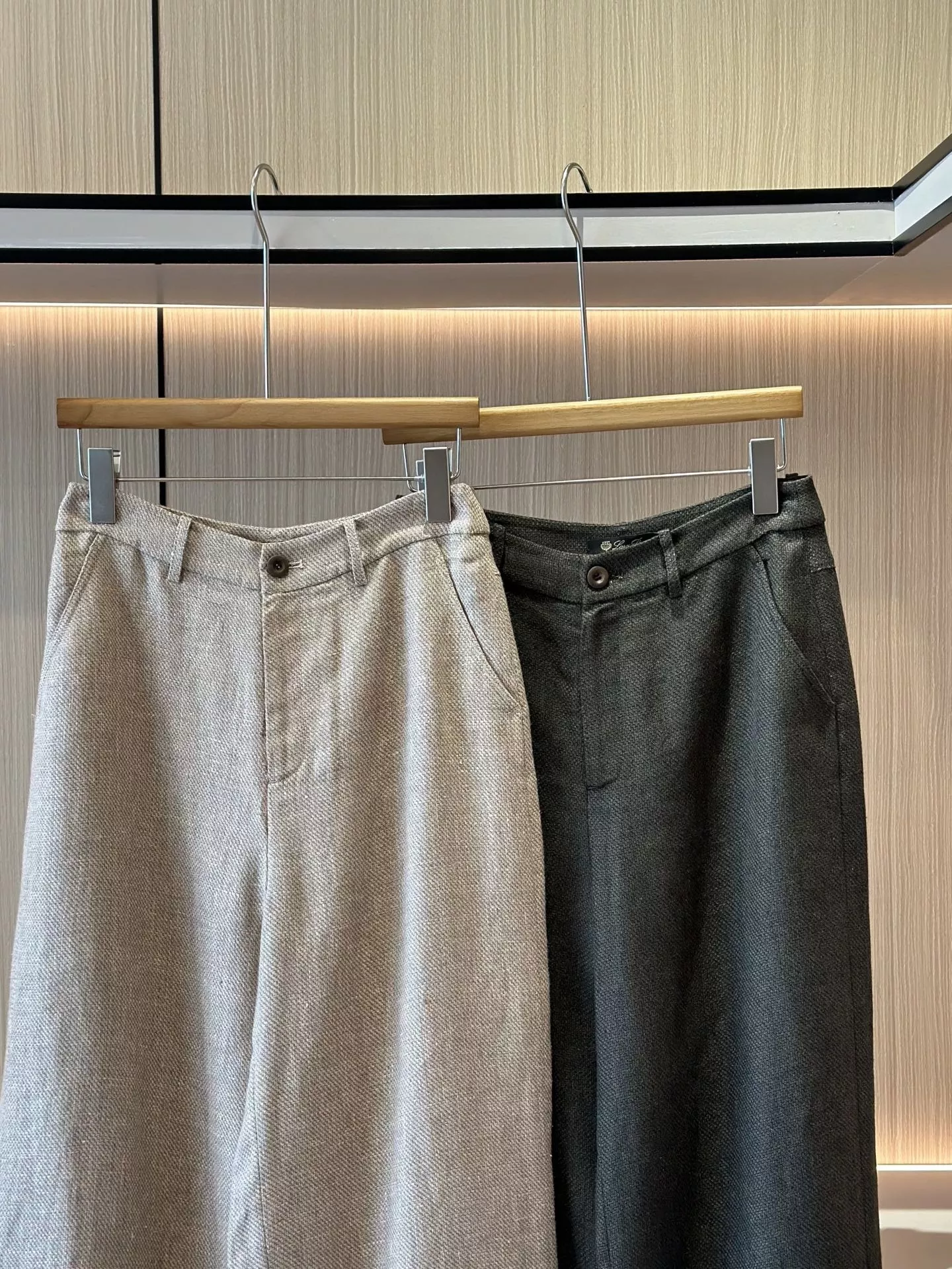 로로피아나 린넨 스트레이트 와이드 팬츠 상세 이미지 4