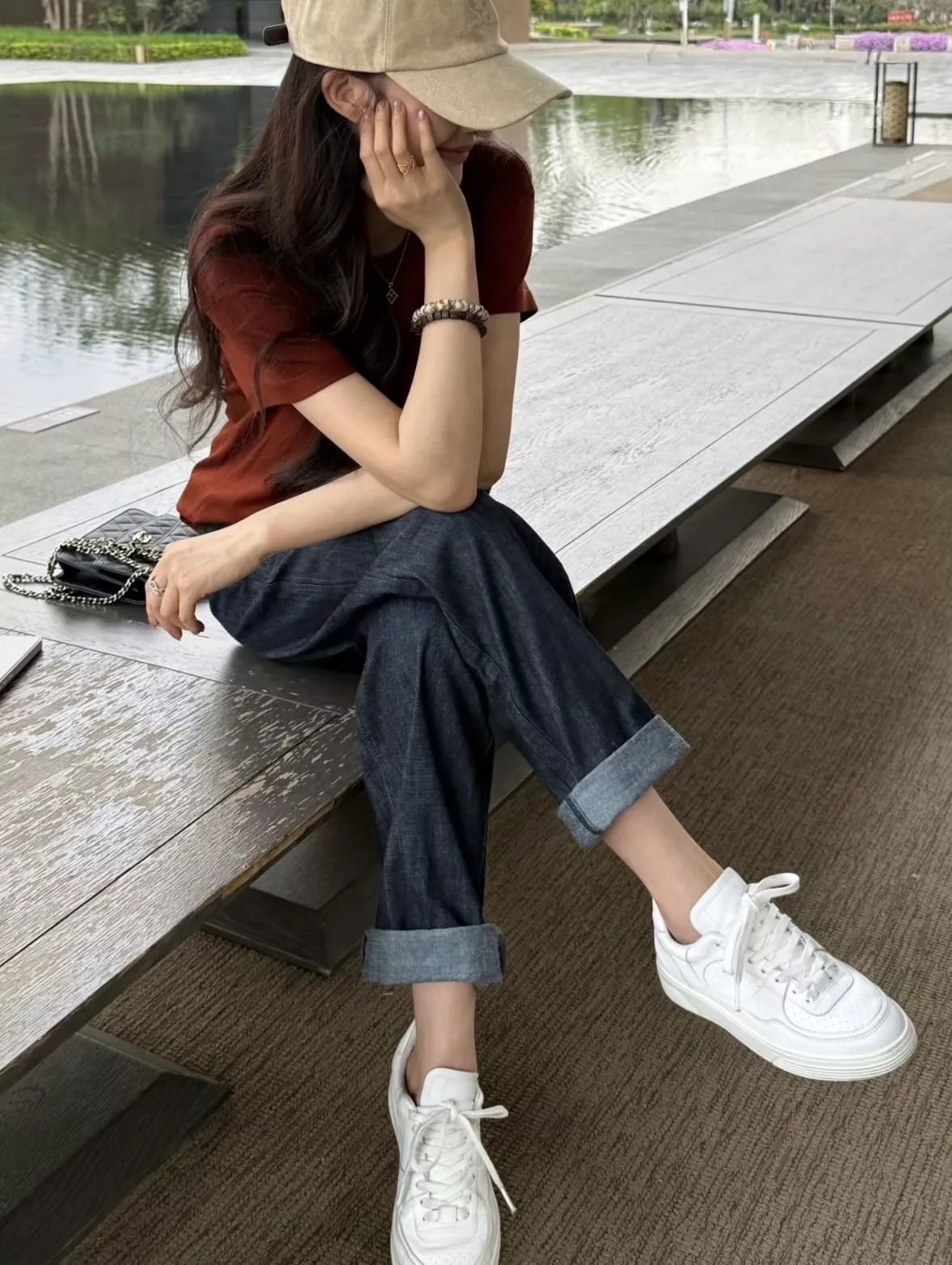 브루넬로쿠치넬리 스트레이트 핏 드로스트링 데님 팬츠 상세 이미지 77
