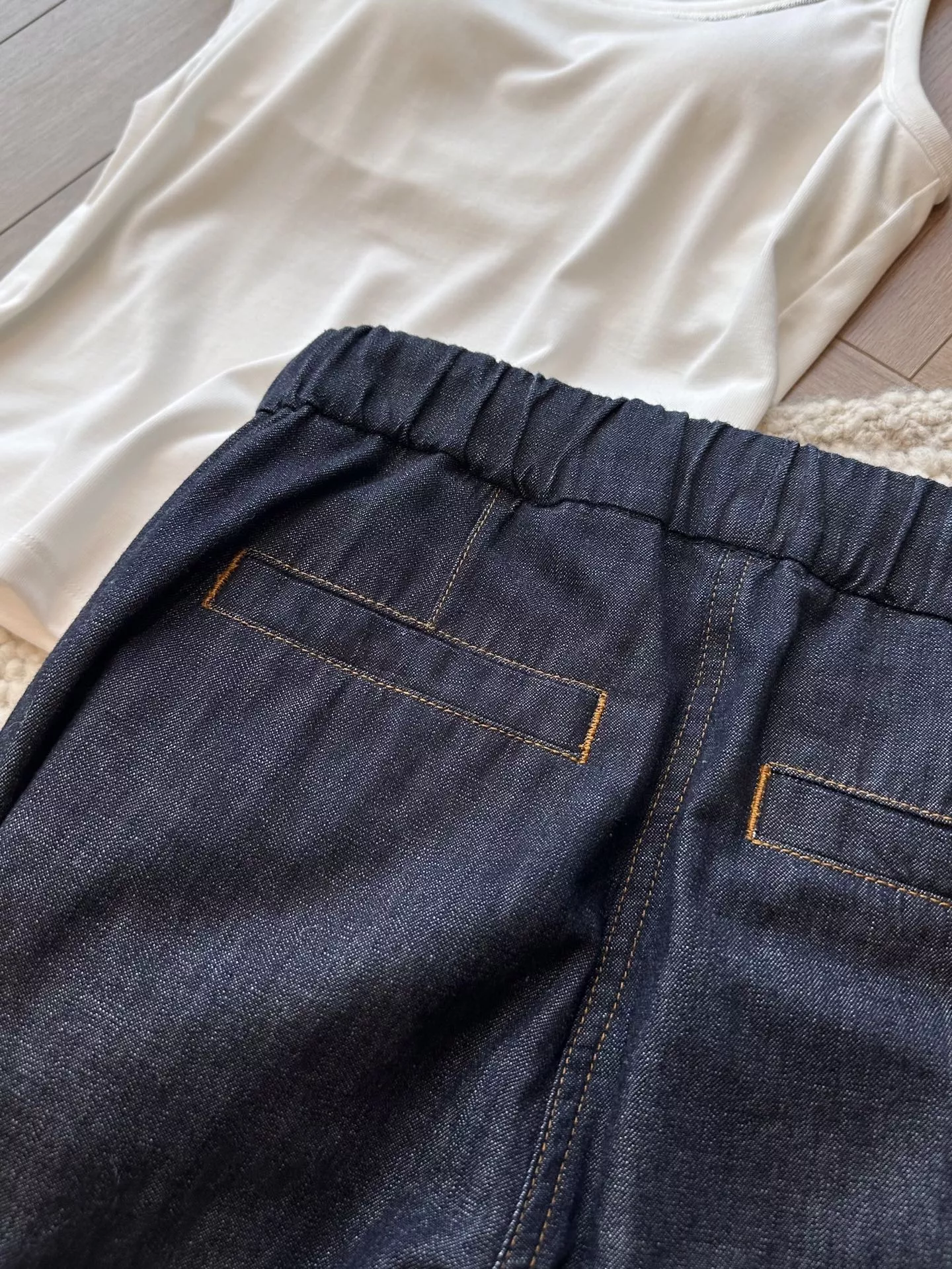 브루넬로쿠치넬리 스트레이트 핏 드로스트링 데님 팬츠 상세 이미지 41