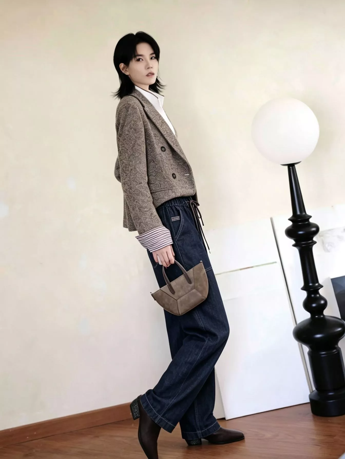 브루넬로쿠치넬리 스트레이트 핏 드로스트링 데님 팬츠 상세 이미지 74