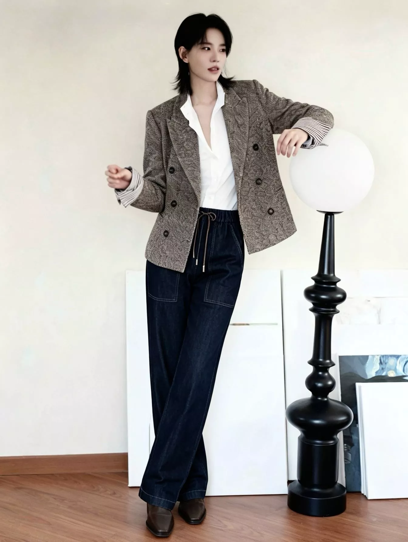 브루넬로쿠치넬리 스트레이트 핏 드로스트링 데님 팬츠 상세 이미지 72
