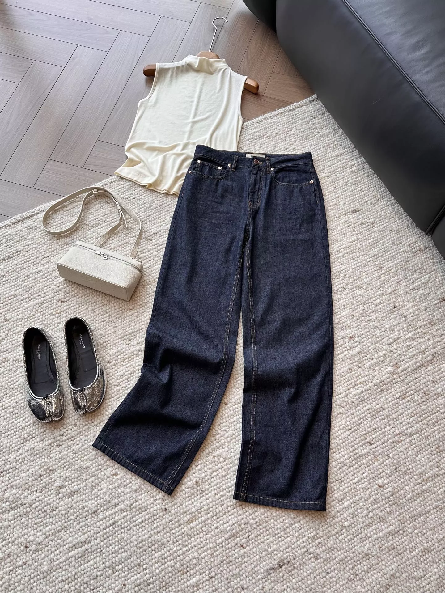 발렌시아가 이탈리아 원단 스트레이트 데님 팬츠 상세 이미지 13