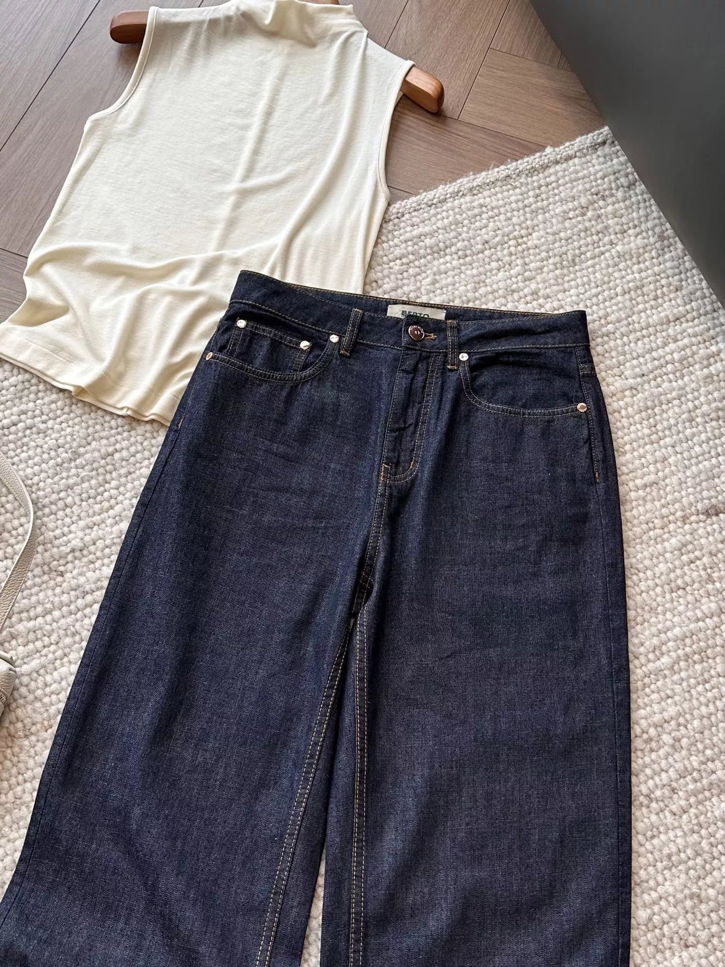 발렌시아가 이탈리아 원단 스트레이트 데님 팬츠 상세 이미지 17