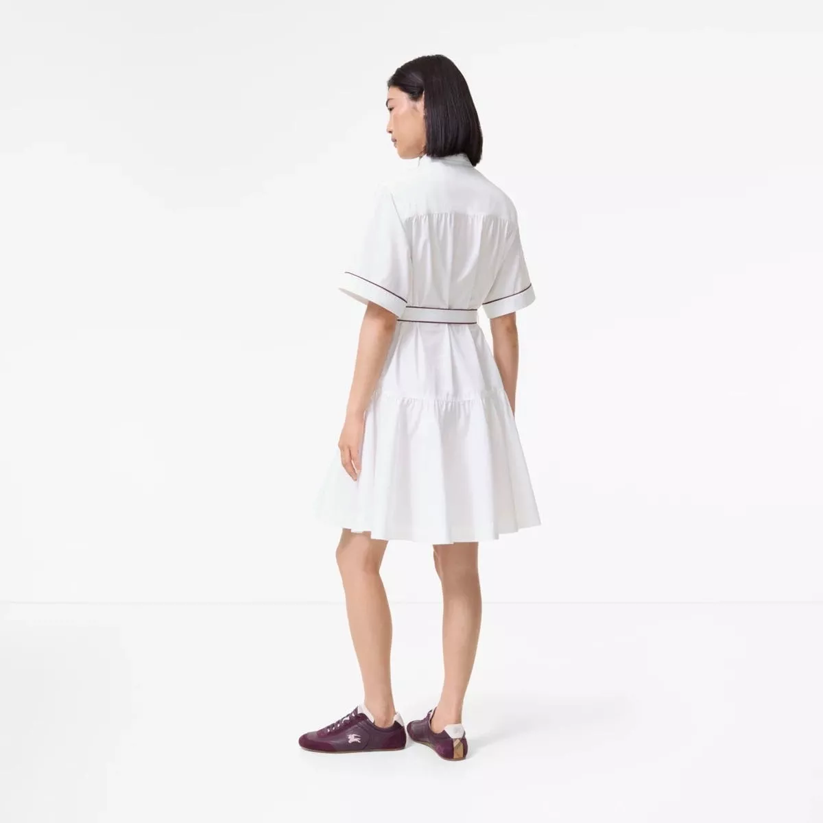 버버리 자수 디테일 벨트 카라 원피스 상세 이미지 22