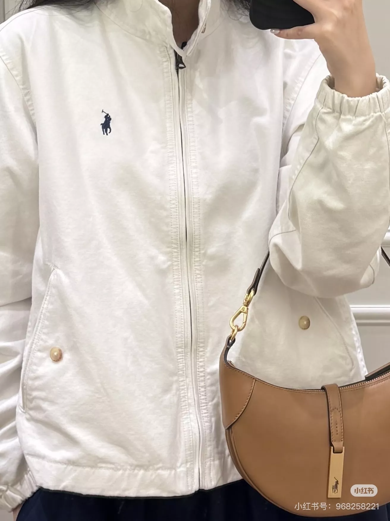 랄프로렌 솔리드 코튼 블렌드 집업 재킷 상세 이미지 19
