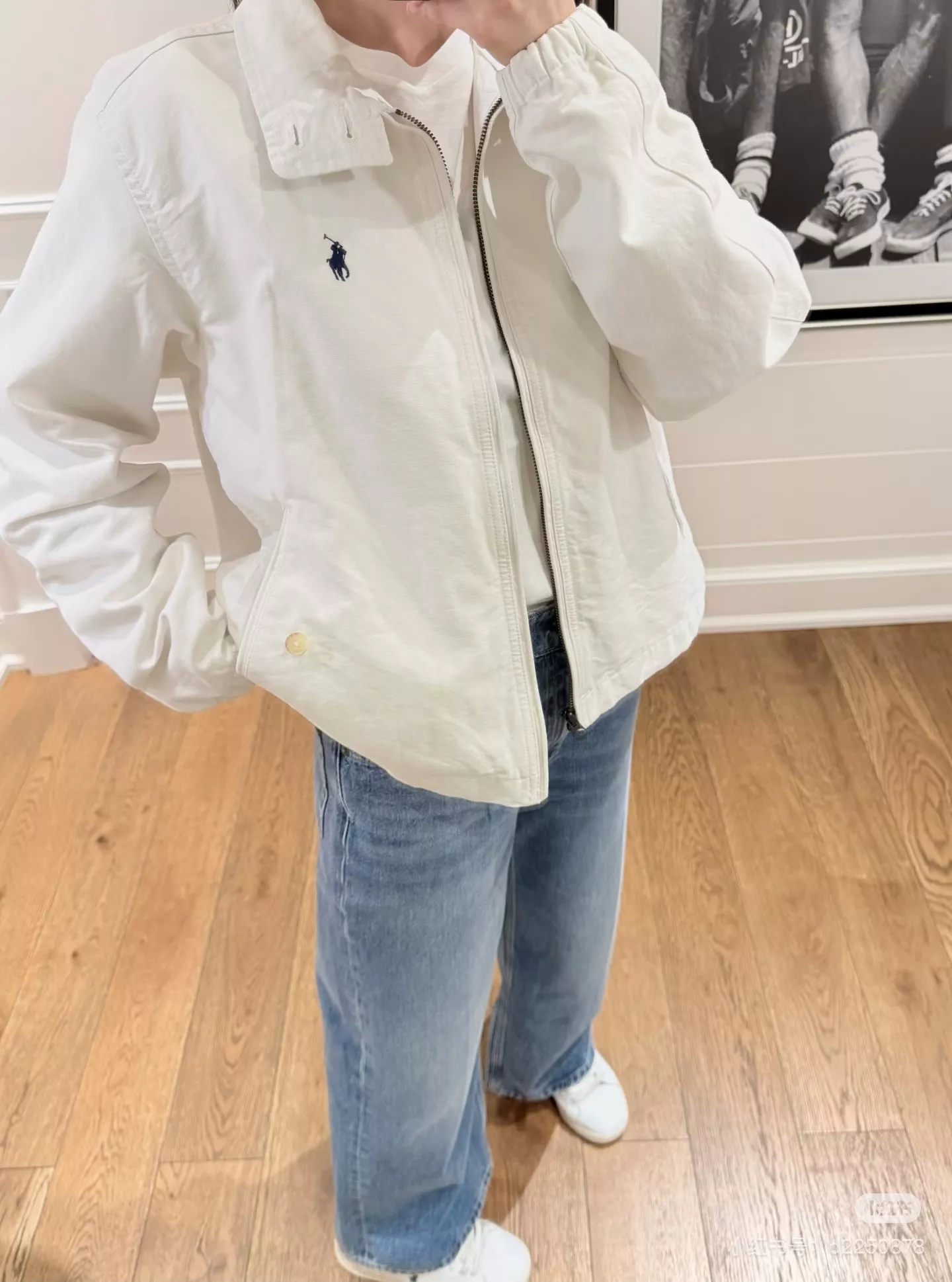 랄프로렌 솔리드 코튼 블렌드 집업 재킷 상세 이미지 17