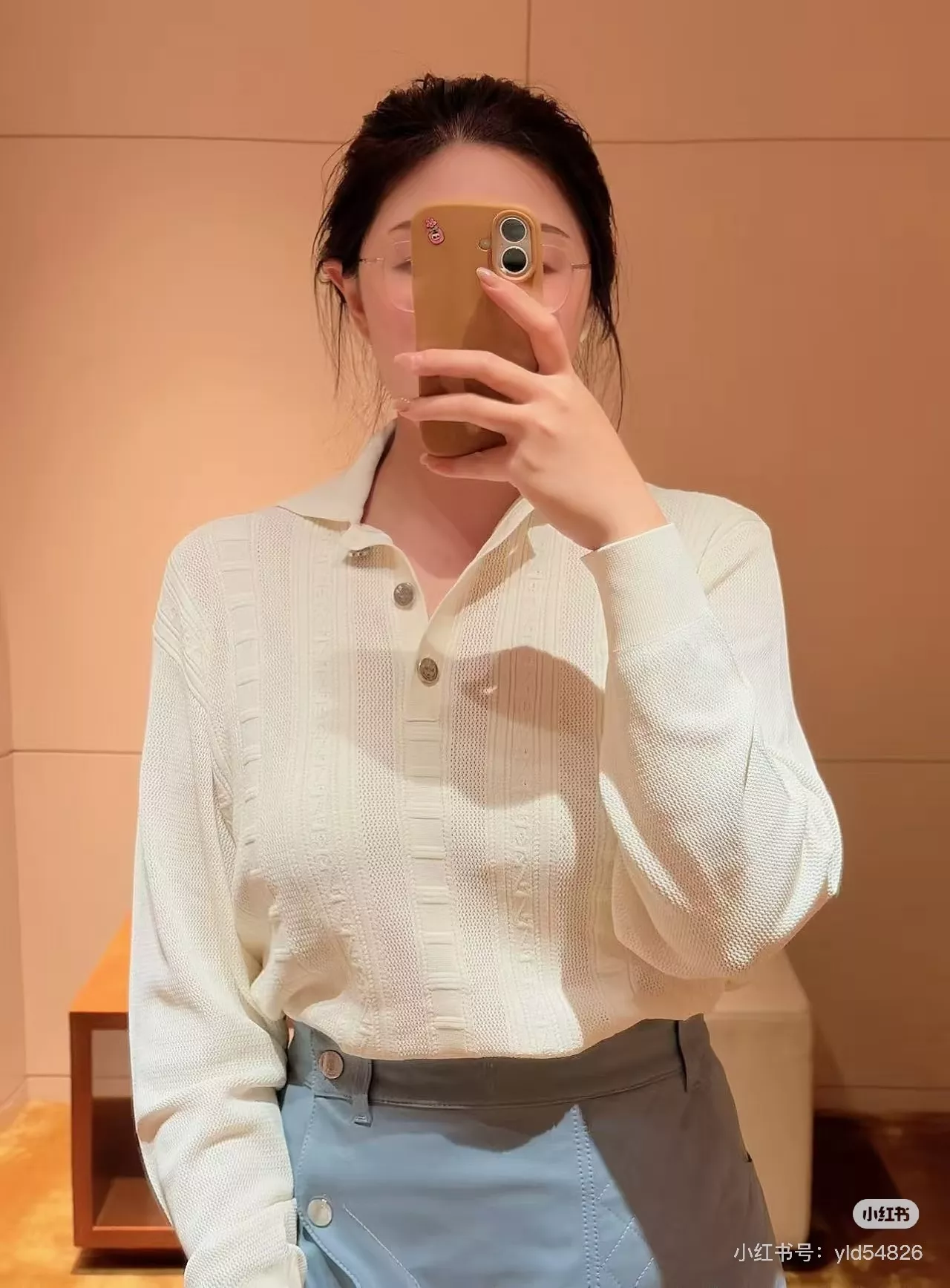 에르메스 혼방 니트 카라 상의 상세 이미지 11