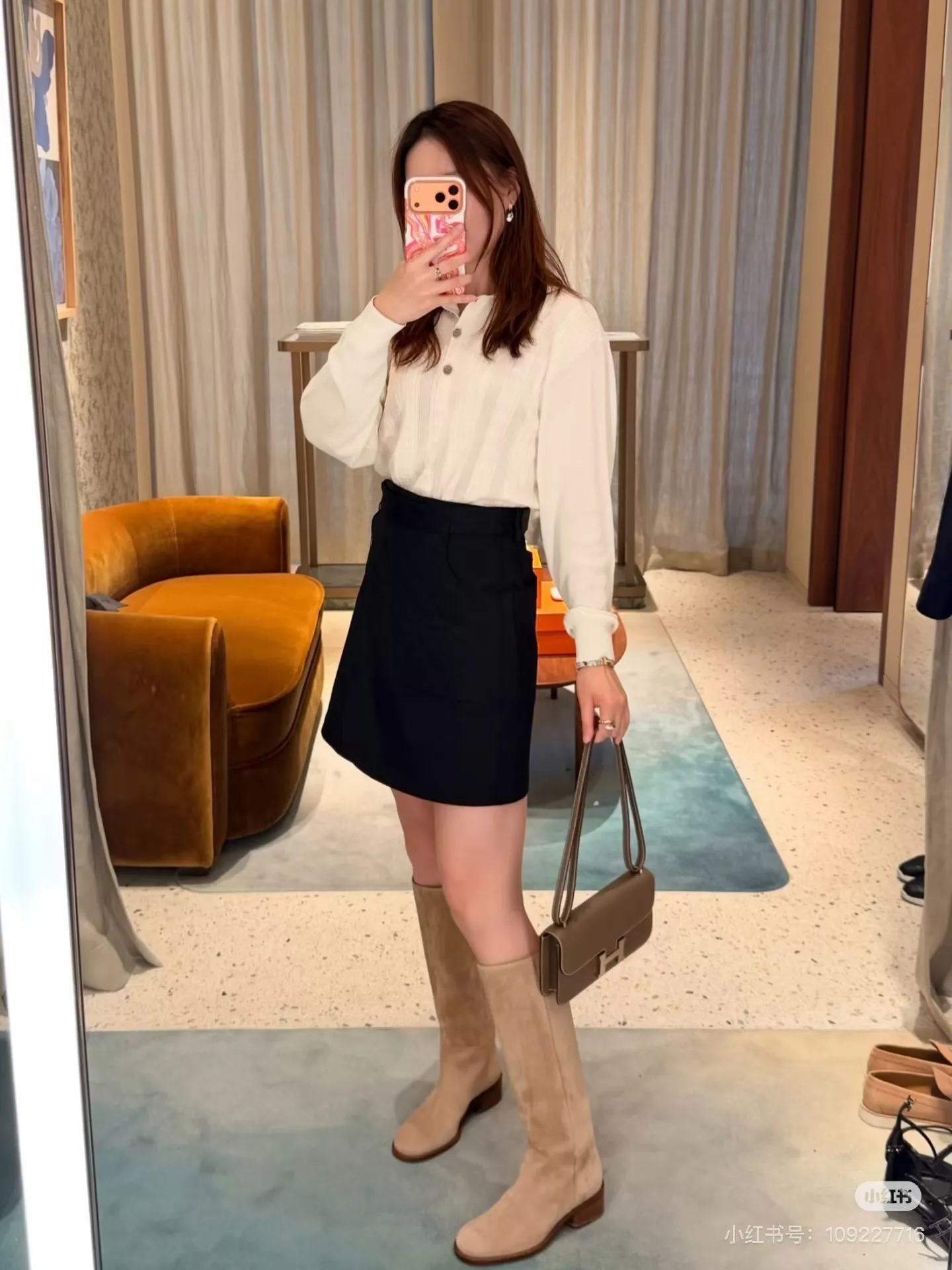 에르메스 혼방 니트 카라 상의 상세 이미지 12