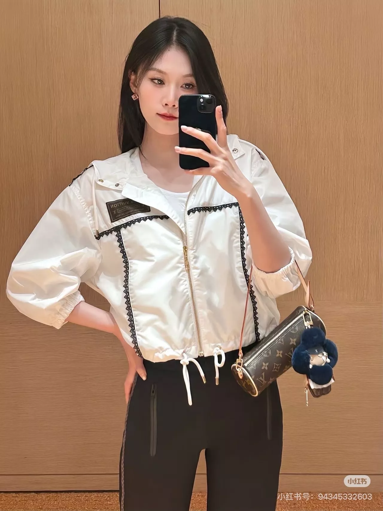 루이비통 다미에 패턴 후드 집업 재킷 반바지 세트 상세 이미지 41