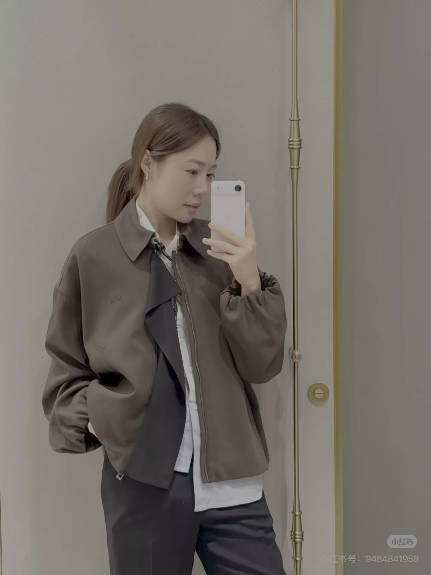 로에베 배색 타이 칼라 오버핏 재킷 상세 이미지 78