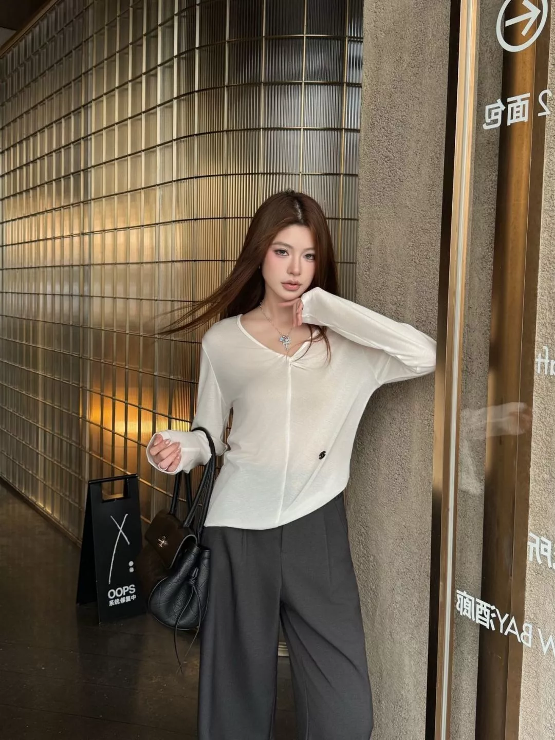 셀린느 하이웨이스트 핀턱 와이드 팬츠 상세 이미지 12