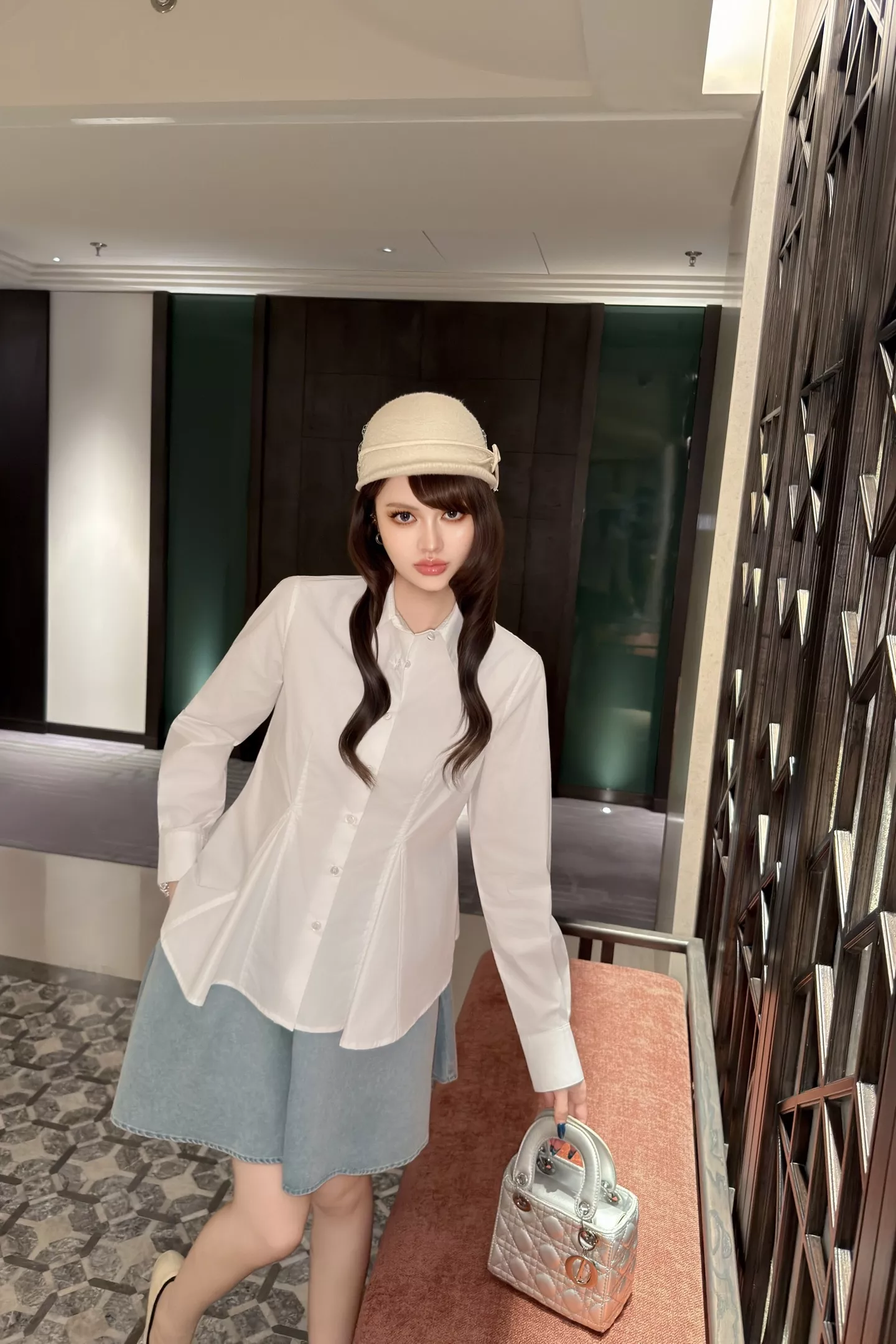 디올 핀턱 슬림핏 긴소매 셔츠 상세 이미지 35