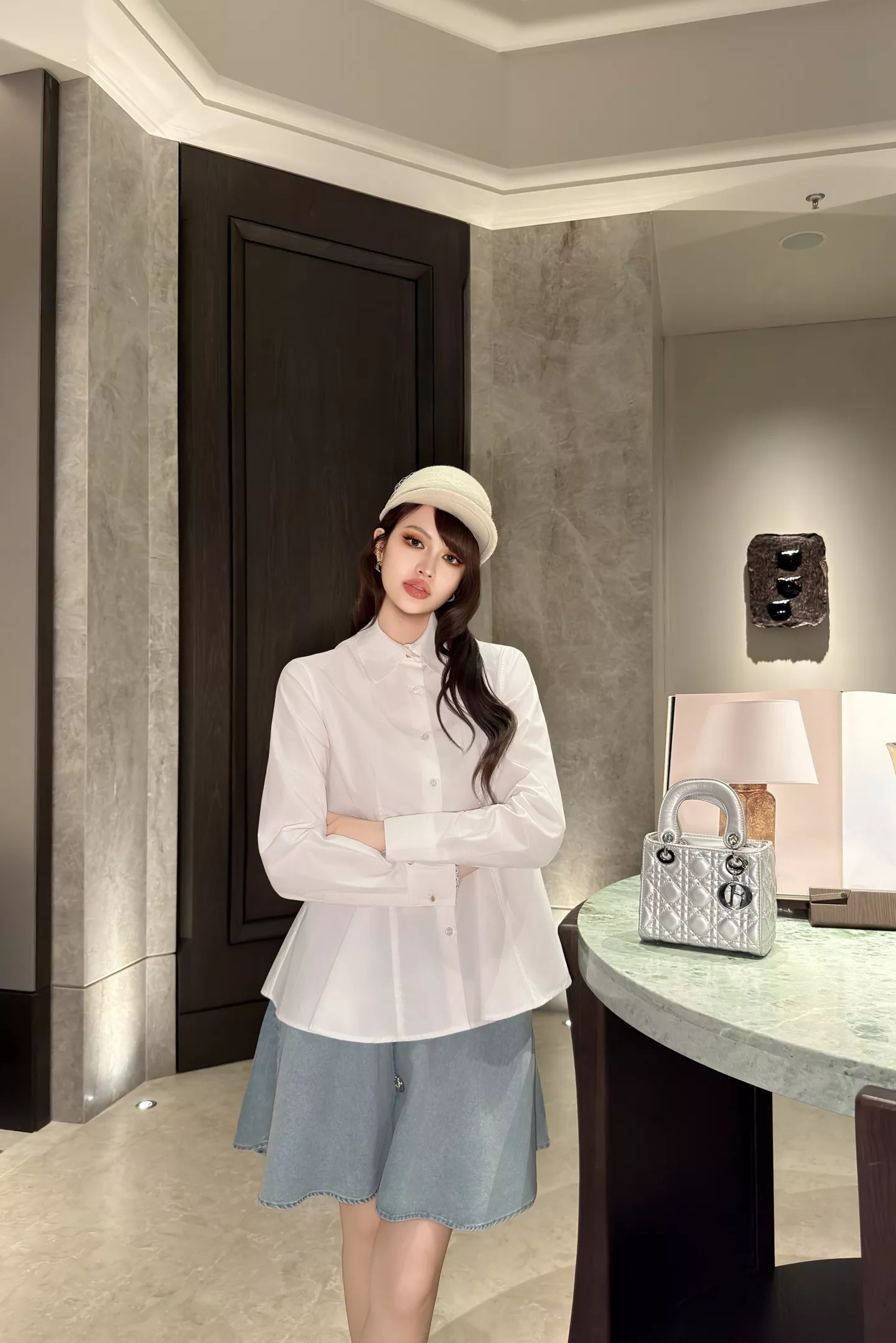 디올 핀턱 슬림핏 긴소매 셔츠 상세 이미지 45