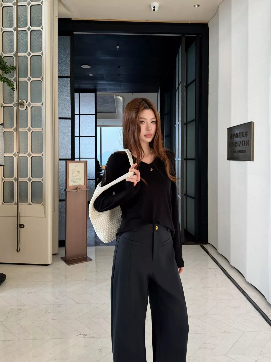 샤넬 리넨 하이웨이스트 와이드 팬츠 상세 이미지 25