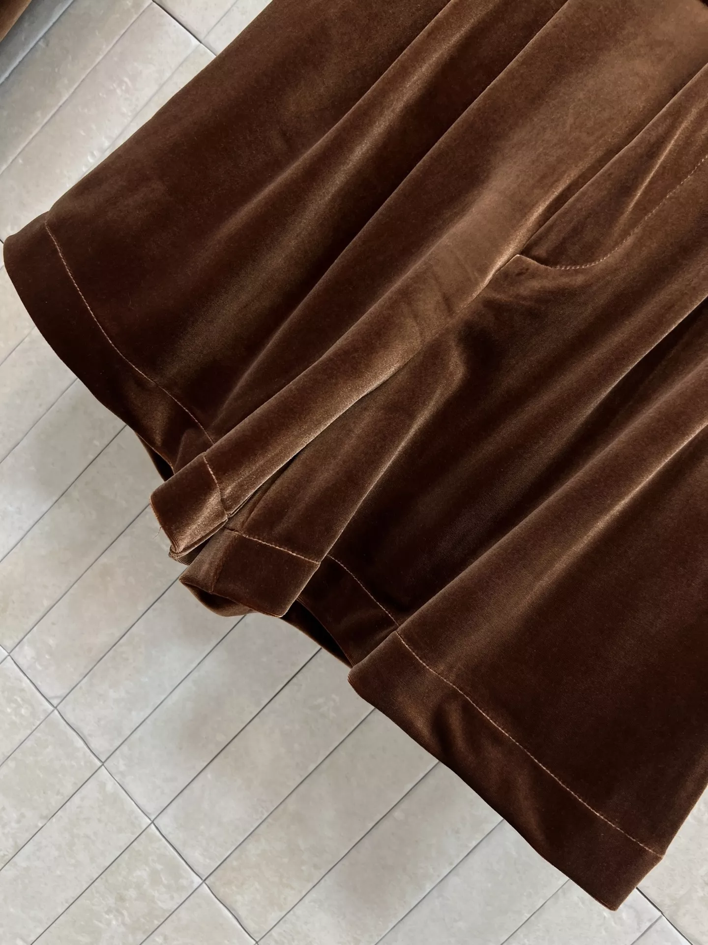 입생로랑 빈티지 크롭 카라 재킷 하프 팬츠 투피스 상세 이미지 5