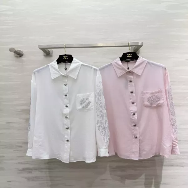 크롬하츠 큐빅 마제스틱 포인트 긴소매 셔츠