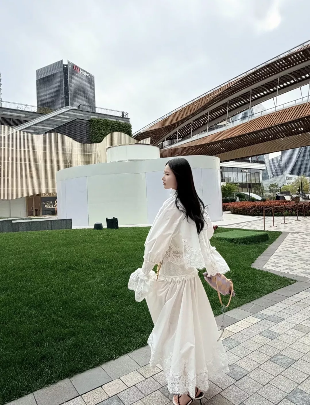 짐머만 레이스 플레어 롱 스커트 상세 이미지 12