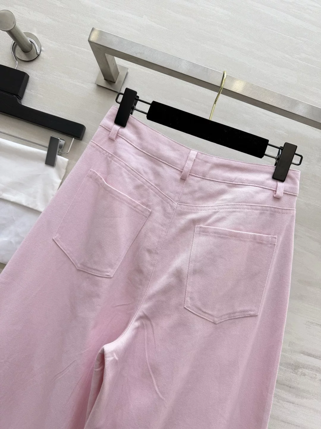 샤넬 레터 자수 와이드 팬츠 상세 이미지 19