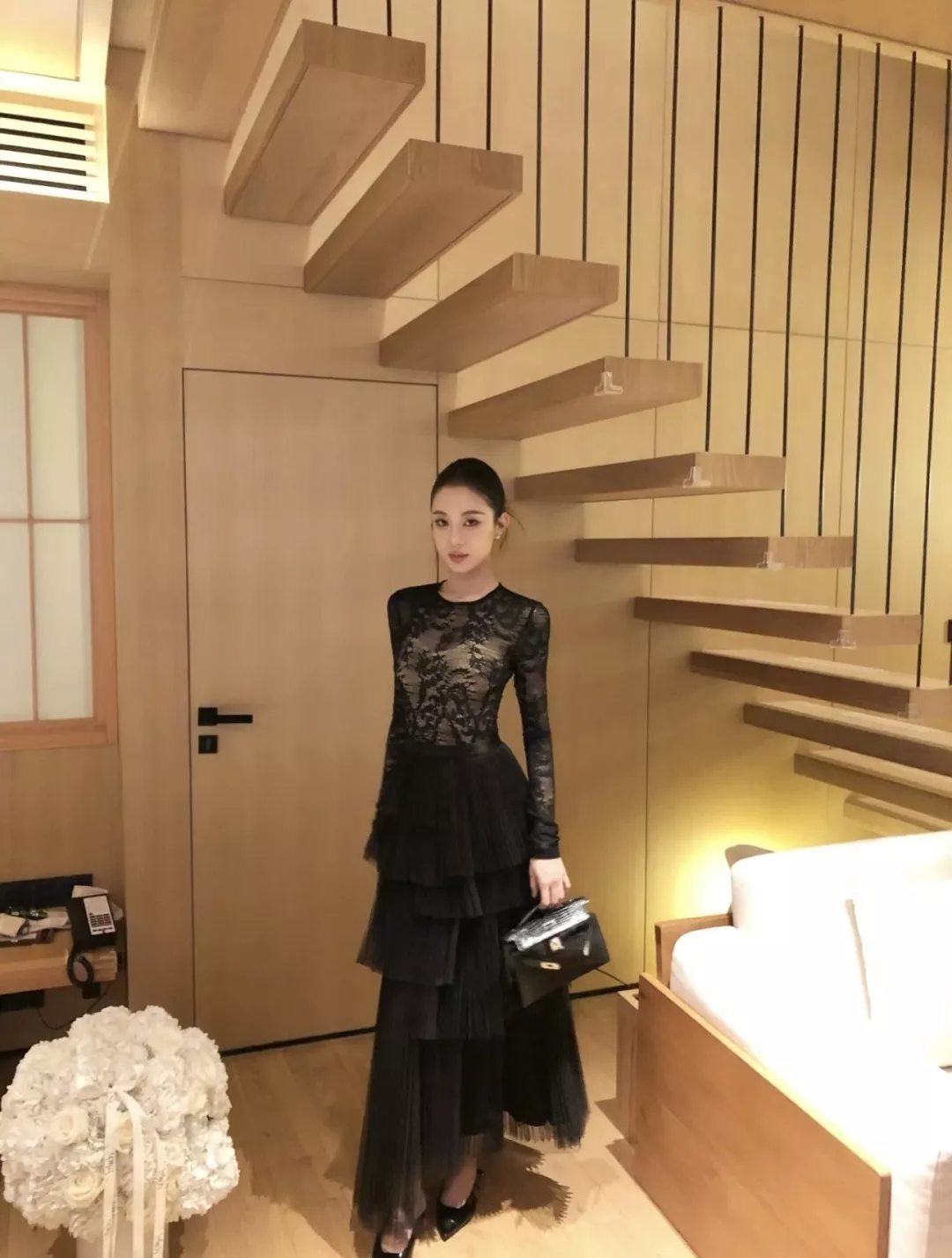 디올 멀티 레이어 플리츠 망사 롱 스커트 상세 이미지 36