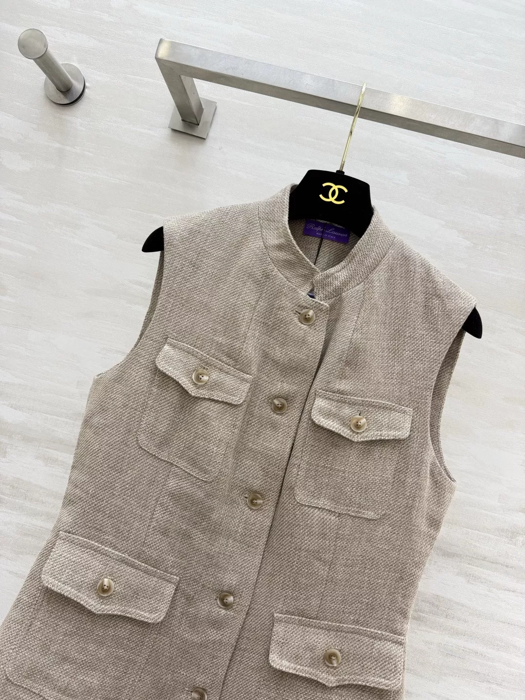 랄프로렌 린넨 트윌 멀티포켓 버튼 조끼 상세 이미지 2