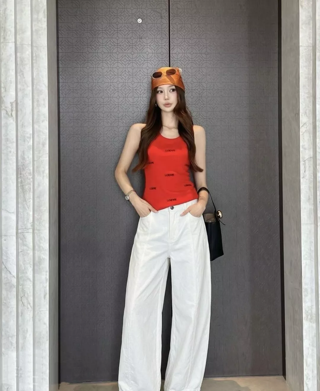 로에베 삼색 와이드 핏 팬츠 상세 이미지 10