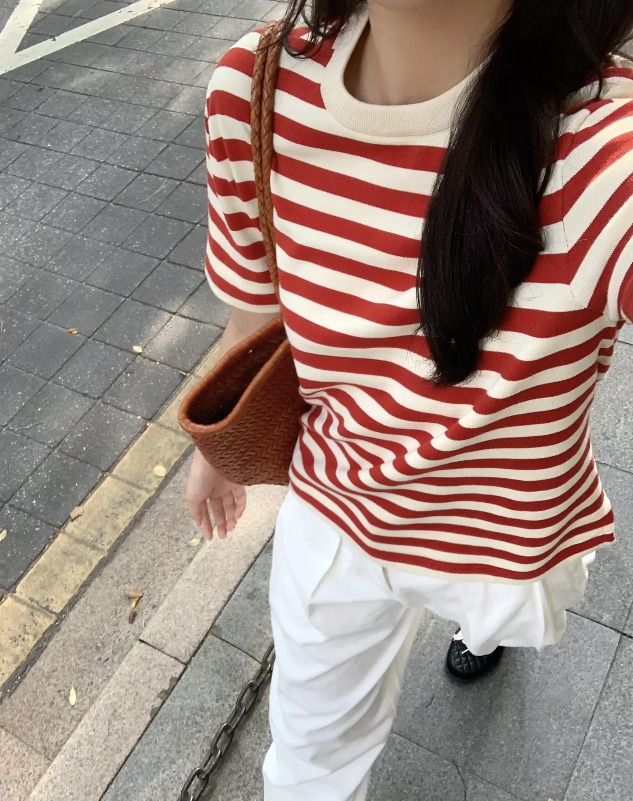 로로피아나 항해 시리즈 스트라이프 반소매 티셔츠 상세 이미지 67